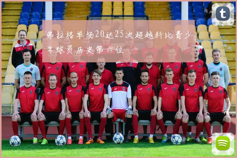 弗拉格单场20达25次超越科比青少年球员历史第六位